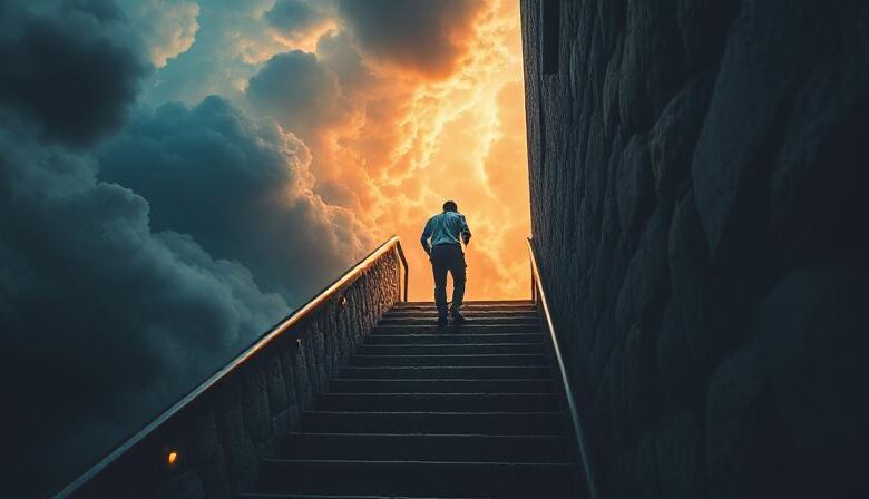 صعود الدرج في المنام