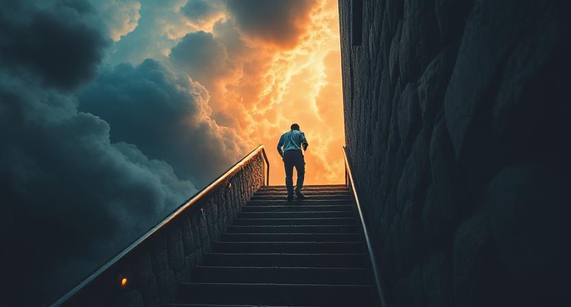 صعود الدرج في المنام