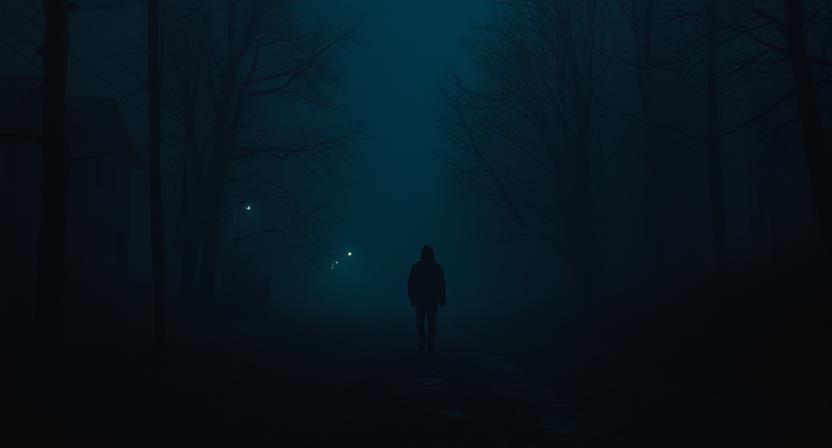 المشي في الظلام في المنام