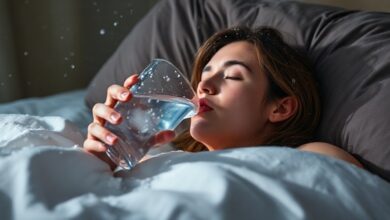 شرب الماء البارد جداً في المنام